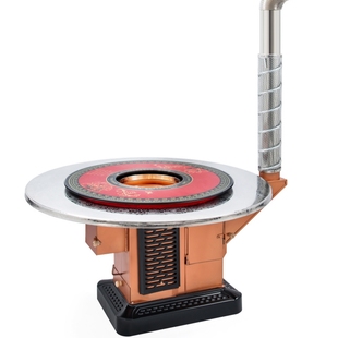 柴火炉农村家用无烟烤火炉柴煤两用冬季室内取暖炉气化烧柴回风炉