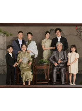 全家福相框相框加打印照片洗照片