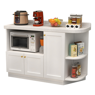 石英石餐边柜倒台厨房置物柜超窄橱柜切菜柜灶台靠墙储物柜中岛台