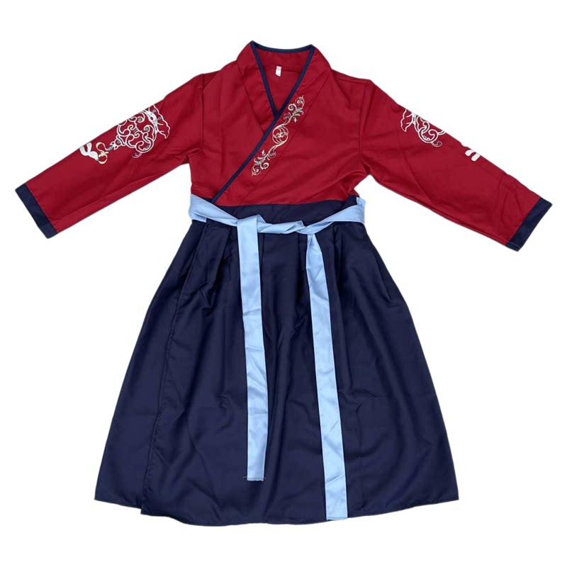 儿童汉服国学服装三字经演出服