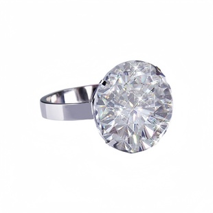 表白神器创意水晶大钻戒道具超大钻石结婚戒指生日礼物求婚送女友