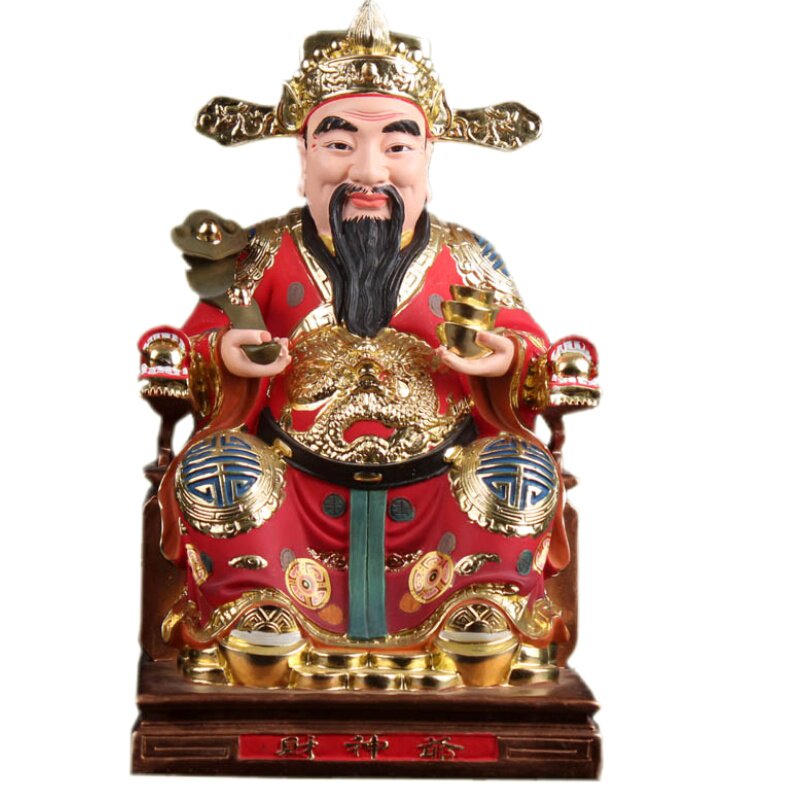 新品文财神爷神像 文财神土地财神 玻璃钢树脂招财进宝财神爷摆件