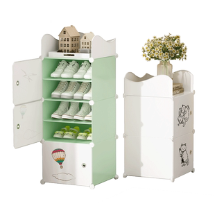 简易窄小鞋柜家用门口鞋架子防尘收纳多层宿舍经济型简约租房用