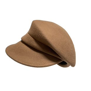 fever同款纯羊毛复古马术帽秋冬25新款女气质画家贝雷帽高级礼帽