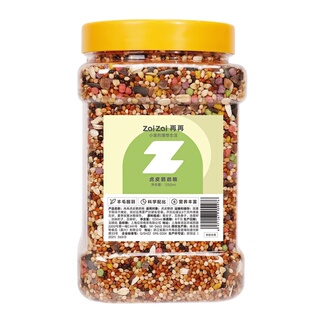 再再虎皮鹦鹉鸟粮饲料玄凤牡丹鸟食带壳黄谷子五色黍子混合专用粮