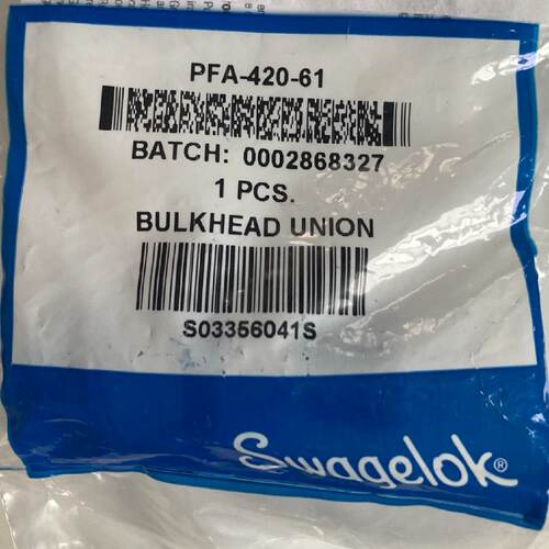 议价Swagelok 全新 世伟洛克 PFA-420-61  PFA 卡套管接头 1/4 in