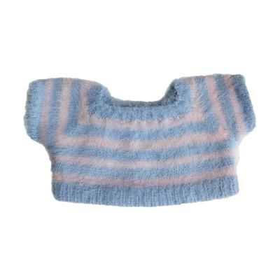 彩菲手作巴纳布斯猪条纹毛衣送女朋友儿童新年圣诞礼物玩偶衣服