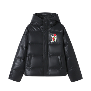 Dangerouspeople薛之谦dsp玫瑰绣花高级感PU冬季百搭潮流羽绒服男