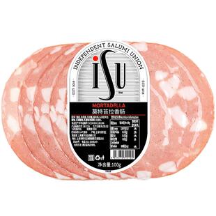 ISU意口艺脍莫特苔拉香肠即食早餐肠三明治火腿切片冷盘沙拉肉肠