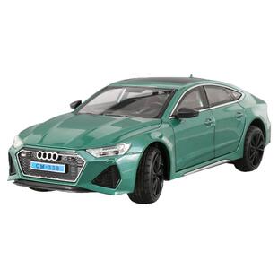 奥迪rs7模型合金1:24汽车模型仿真轿跑车男孩儿童玩具车摆件礼物
