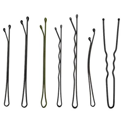 加粗U型夹盘发神器U形卡子黑色夹