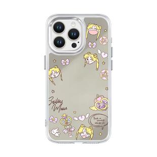 带镜子美少女月野兔iphone17手机壳防摔16promax小众opporeno14可爱findx8适用小米15华为pura80卡通vivos30