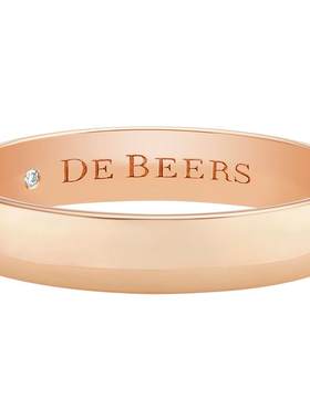 debeers戴比尔斯戒指玫瑰金
