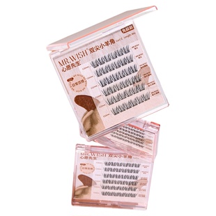 心愿先生浓密款免胶小羊角假睫毛懒人新手仿真睫毛贴自粘眼睫毛女