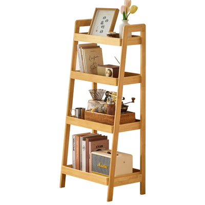 时尚梯形置物架子落地零食储物柜