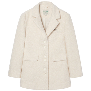 【129/件】EPTISON毛呢大衣女2025冬新高级感小个子西装短款外套