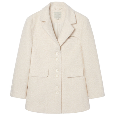 Eptison复古中长款毛呢外套