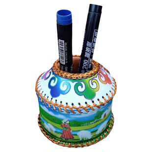 蒙古包笔筒内蒙古特色工艺品笔筒草原旅游纪念品创意量大优惠