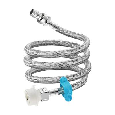 304不锈钢洗衣机进水管加长软管转接延长管对接全自动上水管通用