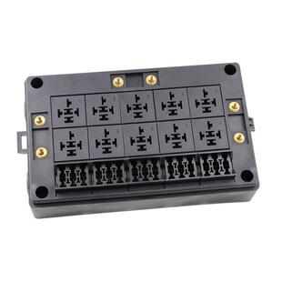 瑞利特多路汽车继电器保险丝组合可自由拆组装线束总成电路盒带盖