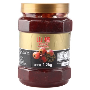 鲜活山楂果酱冰粉配料果泥百香果茶冲饮果泥商用奶茶店专用1.2kg