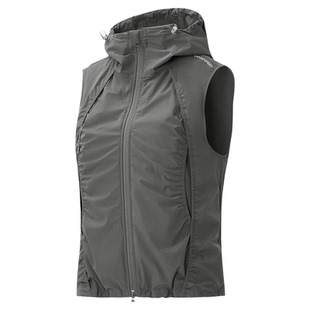 【26春新品】UPONPRO吸湿速干多层式褶皱连帽立领马甲上衣运动