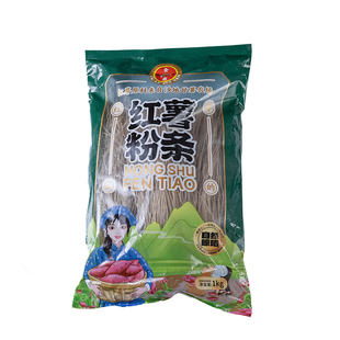 正宗100%纯红薯粉条 河南特产官方无胶地瓜粉 手工袋装火锅酸辣粉