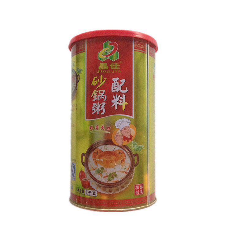 晶佳砂锅粥配料1kg潮州沙锅粥料皮蛋瘦肉粥海鲜煮粥调料鲜香商用