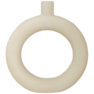 ins风北欧素胚陶瓷花瓶摆件简约干花插花器家居客厅民宿艺术装饰