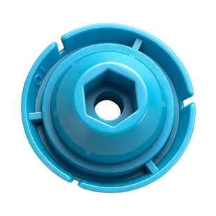 新款胶枪塑料推盘加厚圆弧推头不卡胶袋固定枪管通用胶枪配件底盖