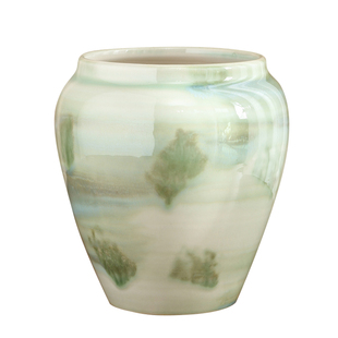 现代新中式陶瓷花盆简约家用客厅轻奢高级感蝴蝶兰绿植盆景专用盆