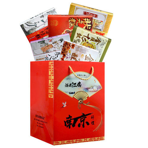 江苏南京特产金陵十二钗糕点礼盒地方特产零食小吃六盒组合大礼包