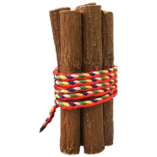 正宗桃树枝五彩绳桃木枝东南婴儿宝宝压惊孕妇真桃木挂件7根7厘米