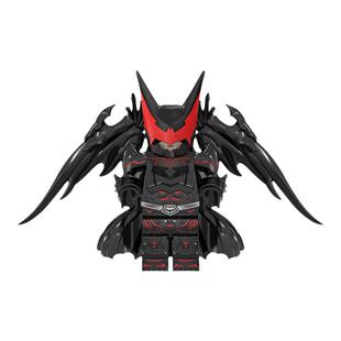 地狱蝙蝠侠中国积木MK盔甲钢铁侠超英系列拼插积木小人仔儿童玩具