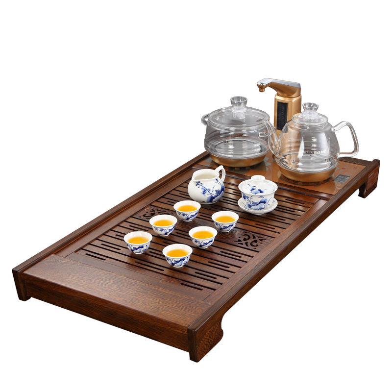 金灶R-350A鸡翅木茶盘茶具套装