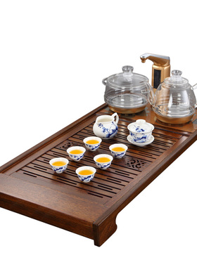 金灶R-350A鸡翅木茶盘茶具套装