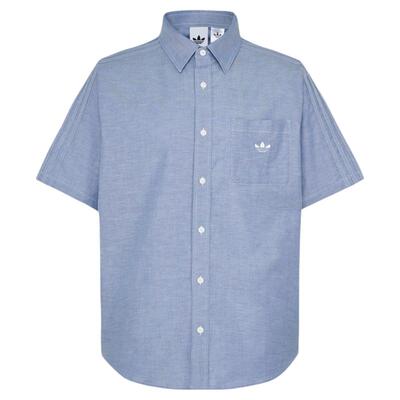 Adidas阿迪达斯三叶草半袖2026新款夏男休闲运动短袖衬衫KY5768