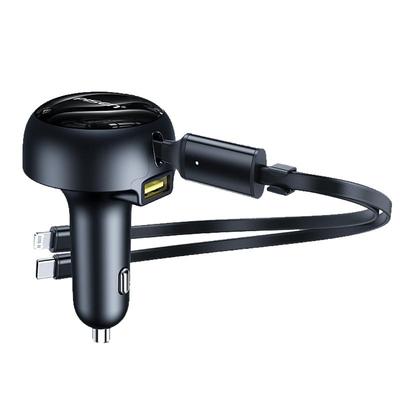 【专利快充】品胜自带线车充快充