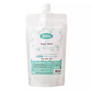 Betta蓓特奶瓶奶嘴天然蔗糖植物餐具果蔬清洁液清洗液400ML瓶装