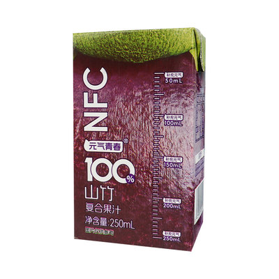 元气青春100%山竹复合果汁饮料