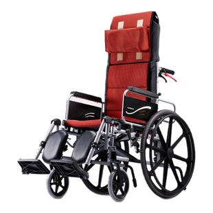 康扬高靠背照护轮椅老人瘫痪病人可折叠多功能可仰躺护理床KM5000