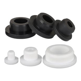 T型硅胶塞子圆孔堵孔橡胶堵头圆形孔塞塑料堵塞头橡皮密封盖管塞