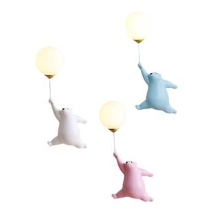 北欧气球熊儿童房间床头壁灯装饰客厅背景墙走廊过道现代简约卧室