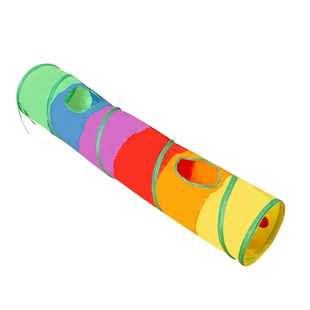 猫玩具彩虹猫咪隧道自嗨解闷神器迷宫躲避屋逗猫棒猫帐篷猫窝跑道