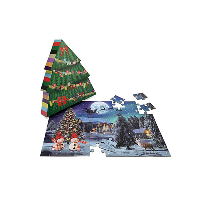 圣诞树南瓜造型拼图益智玩具