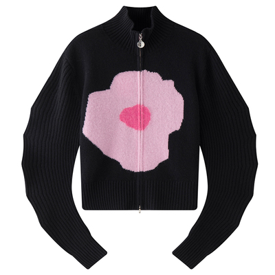 N·MORE设计师品牌 秋冬造型袖设计感毛衣内搭可外穿针织开衫外套