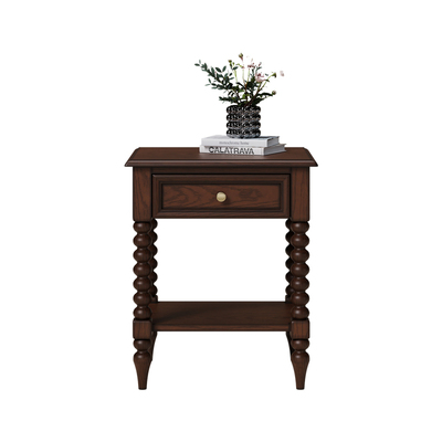 「时余卢卡」中古风床头柜｜复古