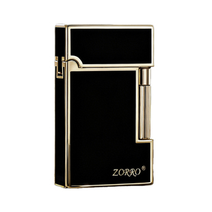 zorro正版佐罗朗声煤油打火机个性创意侧边滑轮老式复古送礼物