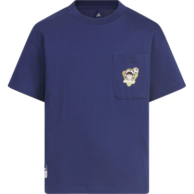 Adidas/阿迪达斯正品2025夏季款儿童图案经典休闲运动短袖JN1693