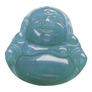 翡翠A货观音迷你玉佛吊坠弥勒车挂件手机挂饰钱包小配件手链笑佛